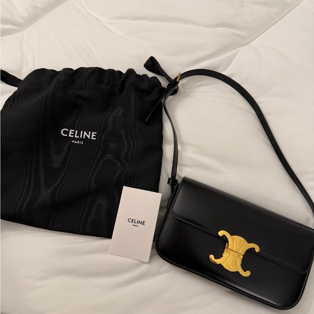 Celine Claude Triomphe shoulder bag *AUTHENTIC*